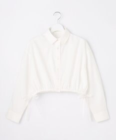 Feroux 【洗える】ショート丈ドロスト シャツ