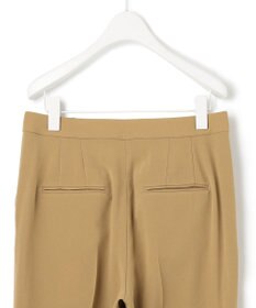 ICB 【人気のため新色追加・洗える】Naiaバックサテン テーパードパンツ