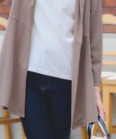 Tiaclasse L 【洗える】ポンチフードカーディガン