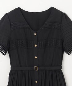 GRACE CONTINENTAL レース切替フレアワンピース