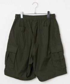 WEGO 【ウエストゴム/手洗い可】ワイドカーゴショーツ