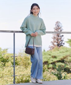 Tiaclasse 【洗える】配色ハンドステッチプルオーバー