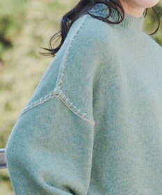 Tiaclasse 【洗える】配色ハンドステッチプルオーバー