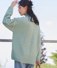 Tiaclasse 【洗える】配色ハンドステッチプルオーバー