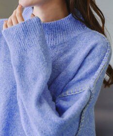 Tiaclasse 【洗える】配色ハンドステッチプルオーバー