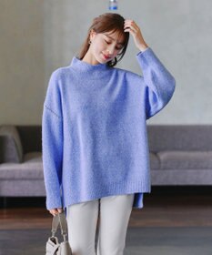 Tiaclasse 【洗える】配色ハンドステッチプルオーバー