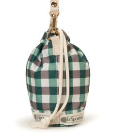 LeSportsac DRAWSTRING BUCKET CHARM/フォレストギンガム