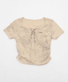 WEGO ブローチ付きレースアップT