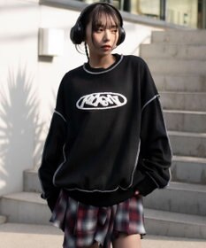 WEGO 【ユニセックス着用ITEM】ショートカラーステッチサガラロゴプルオーバー