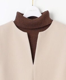 ANY SIS 【2SET】ニードルジャンパースカート × ラメリブタートルニット セット