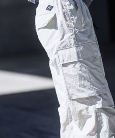 JOSEPH ABBOUD MOUNTAIN 【CREA掲載・レディースシルエット・ECO撥水/抗菌性/軽量】タスランワッシャー クライミングカーゴ パンツ