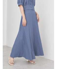 earth music&ecology ジャガードフレアスカート