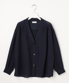 ANY SIS シアーギャザー カーディガン