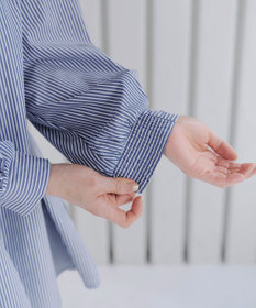 Tiaclasse 【洗える】パフスリーブチュニックブラウス