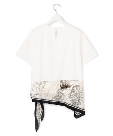 23区 S 【先行予約】スカーフコンビジャージー ウエストデザイン カットソー