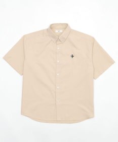 WEGO 【ユニセックス着用ITEM/MLサイズ展開】オックスフォードワンポイントシャツ（SS）