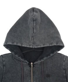 WEGO リブハンソデジップパーカー