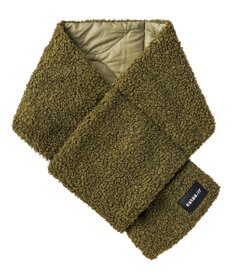 MOONBAT estaa ダウンマフラー 無地ボア／手洗い可／ポケッタブル