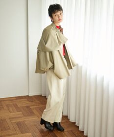 #Newans 【撥水】ラップストールケープトレンチコート