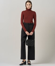 ICB L 【新色追加】エクストラファインメリノリブ タートルネックプルオーバー