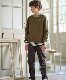 J.PRESS KIDS 【140-170cm】BICOLOR LINE COMBI トレーナー