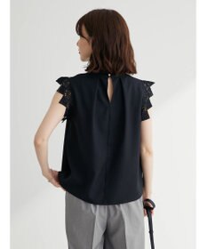 Green Parks ・ＥＬＥＮＣＡＲＥ　ＤＵＥ　リネンライクレースブラウス