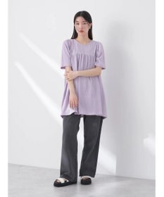 earth music&ecology ジャガードギャザーチュニック