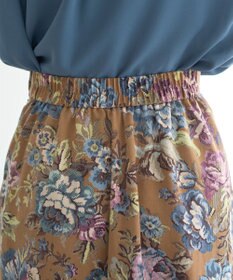 YECCA VECCA ゴブラン柄フレアスカート