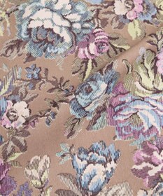 YECCA VECCA ゴブラン柄フレアスカート