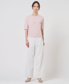 J.PRESS LADIES Rayon Elite Stretch クルーネック ニット