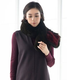 自由区 リバーシブルフェイクファーティペット