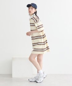 earth music&ecology レトロボーダーラガーミニワンピース