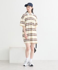 earth music&ecology レトロボーダーラガーミニワンピース