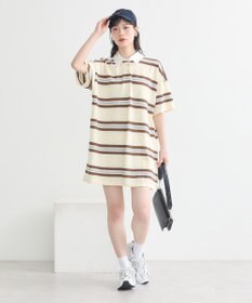 earth music&ecology レトロボーダーラガーミニワンピース