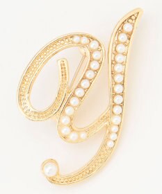 ANY 【WEB/一部店舗限定】パールイニシャルブローチ