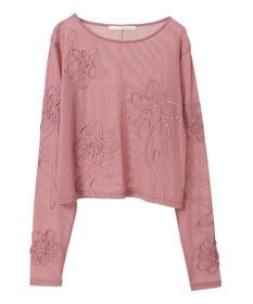 Green Parks ・ＥＬＥＮＣＡＲＥ　ＤＵＥ　コード刺繍シアーロンＴ