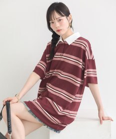 earth music&ecology レトロボーダーラガーミニワンピース