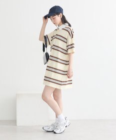 earth music&ecology レトロボーダーラガーミニワンピース