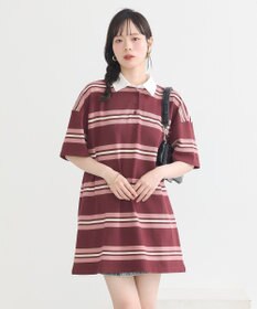 earth music&ecology レトロボーダーラガーミニワンピース