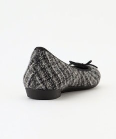 steppi 【WEB・一部店舗限定/洗える】ツイード柄 ラウンド バレエ パンプス