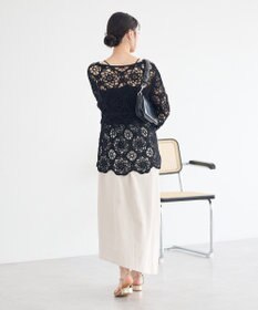 earth music&ecology クロシェ風プルオーバー