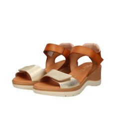INTER-CHAUSSURES 【Marila】異素材コンビウエッジサンダル