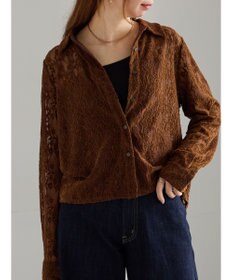 Te chichi 起毛レースシャツ