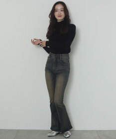 WEGO 【2025年秋冬新作】リブタートルニット