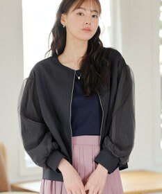 Tiaclasse 【洗える】チュールレースソフトダンボールジャケット