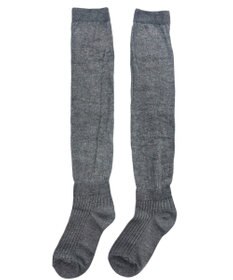 WEGO リブ切替ハイソックス