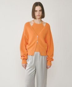 GRACE CONTINENTAL ハイゲージ畦ニットカーディガン