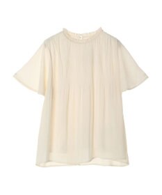 earth music&ecology マジョリカプリーツ半袖ブラウス