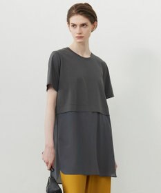 ICB L 【人気のため新色追加・UVケア・洗える】シアージャージーコンビ カットソー