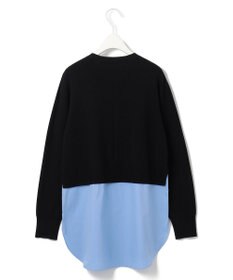 ICB L 【WEB&一部店舗限定カラーあり】クロスコンビ ニットプルオーバー